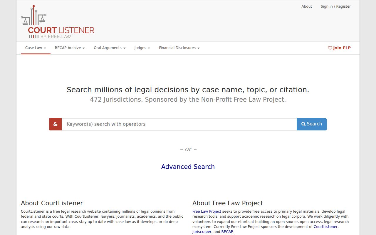 Gosper County court docket federal CourtListener RECAP access source
